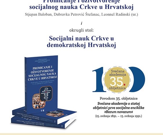 Predstavljanje knjige i okrugli stol "Socijalni nauk Crkve u demokratskoj Hrvatskoj"